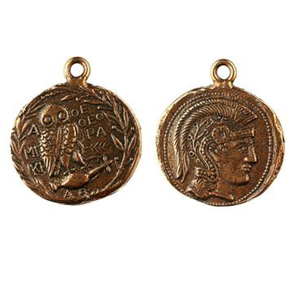 (bzrc017 Greek Athenian Owl Coin 