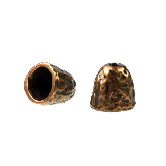 Bronze textured bead cone