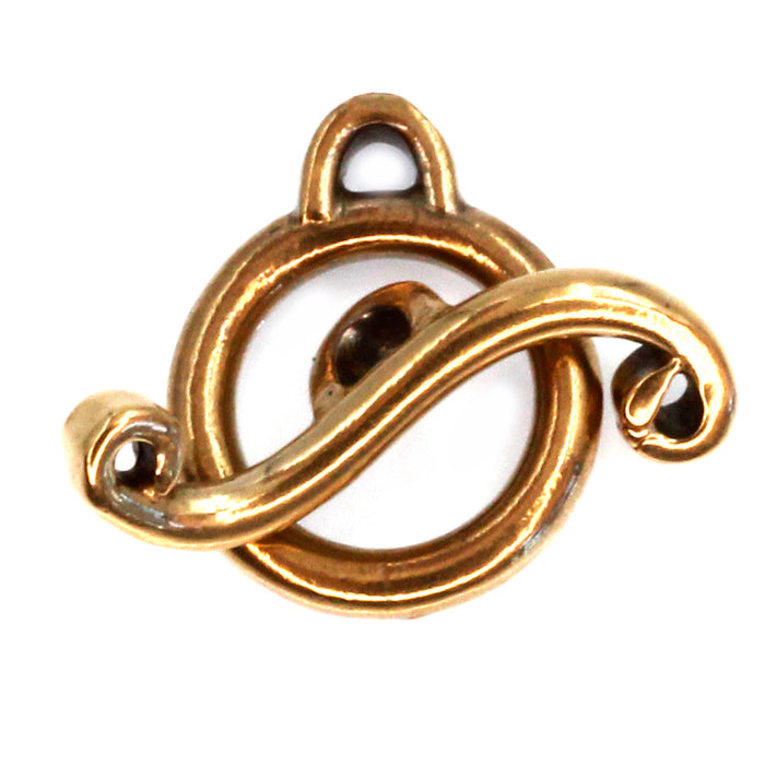 (bzct047) Sculptured Bronze Toggle