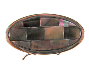 5-Strand Brown Lip Oval Box Clasp