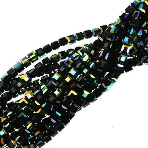 6mm Jet AB Swarovski Crystal