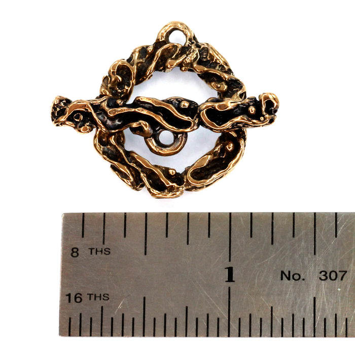 Old World Bronze textured toggle 8592