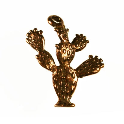 Bronze Cactus Charm