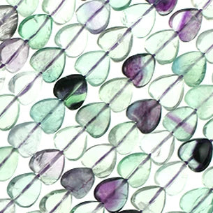 10x10mm Flourite Hearts