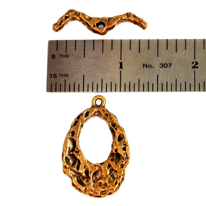 Textured Bronze Clasp
