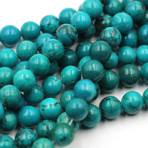 8mm  round turquoise