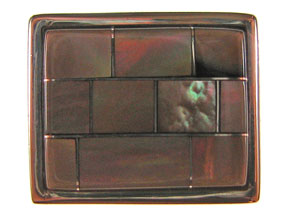 5-Strand Brown Lip Rectangle Box Clasp