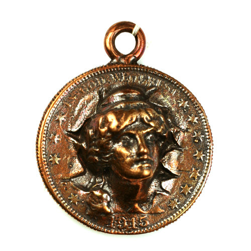 Bronze Old Dollar Replica Pendant