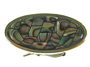 Box Clasp 5-strd Abalone