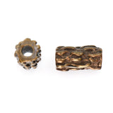 (bzbd004-9318) Bronze Rough Bark Textured Bead