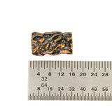 (bzbd004-9318) Bronze Rough Bark Textured Bead