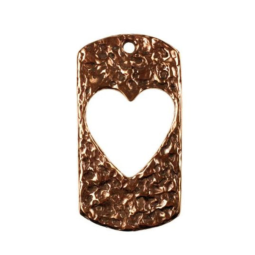 Bronze Inset Heart Pendant