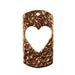 Bronze Inset Heart Pendant