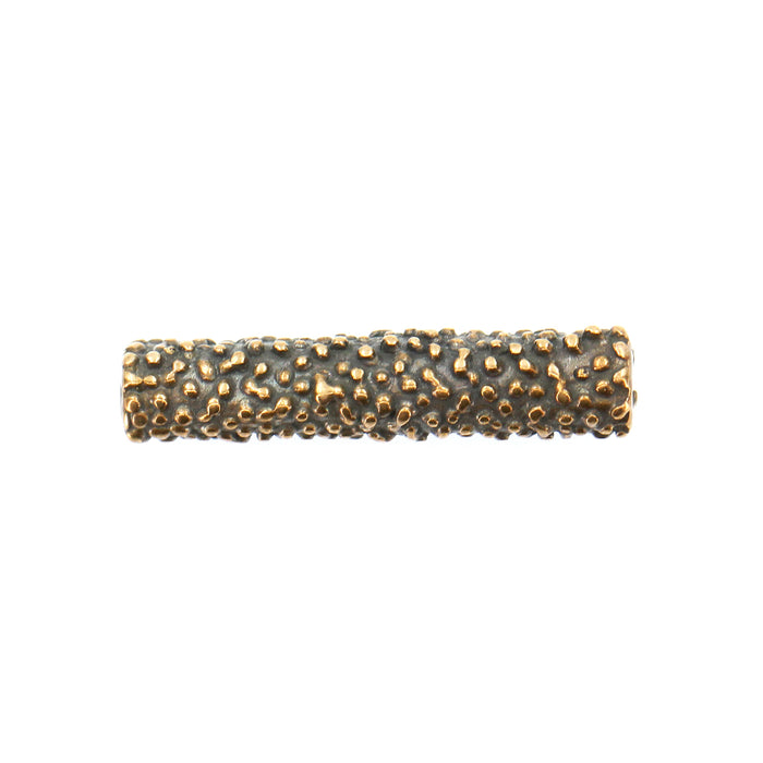 (bzbd188) 6x28mm Textured Bronze Tube