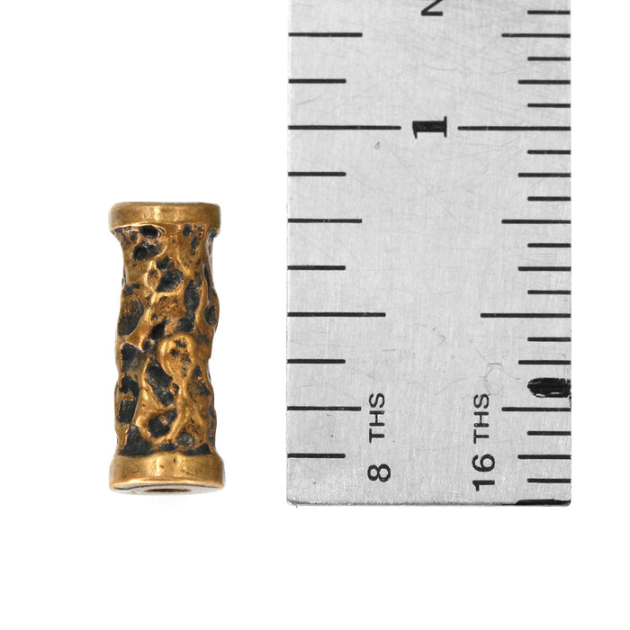 (bzbd141) Bronze Textured Long Bead