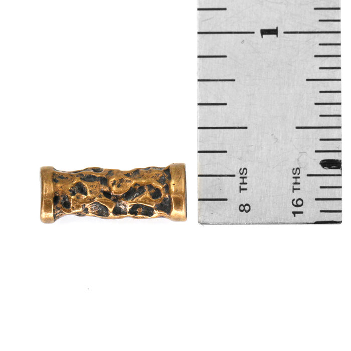 (bzbd141) Bronze Textured Long Bead
