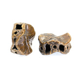 (bzbd104-9472) Bronze Hollow Round Bead