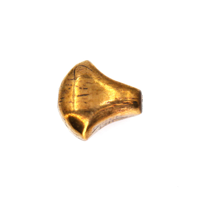 (bzbd018) Smooth Triangular Bronze Bead
