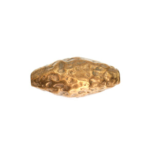 (bzbd024-9493) Bronze Football Shaped Bead