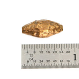 (bzbd024-9493) Bronze Football Shaped Bead
