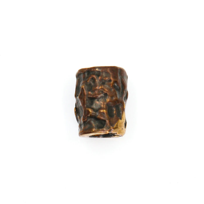 (bzbd100) Bronze Short Barrel Bead