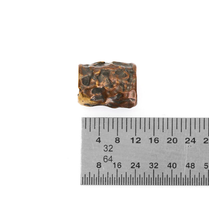 (bzbd100) Bronze Short Barrel Bead
