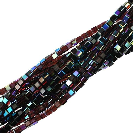 4mm Burgundy Swarovski Crystal