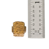 (bzbd030-9655) Bronze 9mm Textured Cube