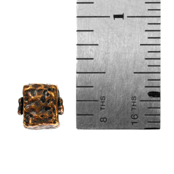 (bzbd135) Bronze Textured Cube