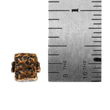 (bzbd135-9657) Bronze Textured Cube