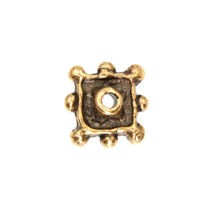 (bzbd038) Solid Bronze Spacer Bead