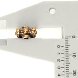 (bzbd038-9682) Solid Bronze Spacer Bead