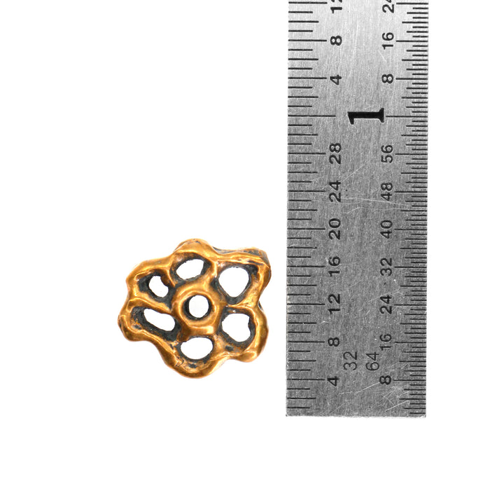 (bzbd042) Honey Comb Shape Bronze Bead