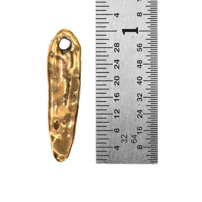 (bzbd048) Bronze Canine Tooth Dangle