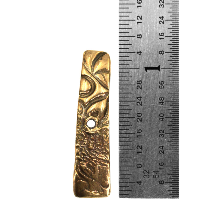 (bzbd050) Flat Bronze Bead