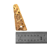 (bzbd106-9754a) Bronze Large Textured Shard