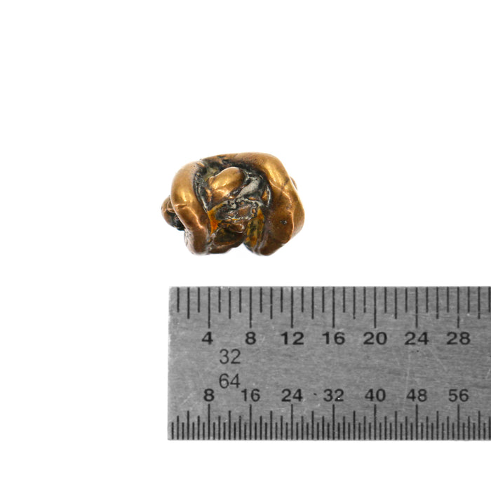 (bzbd053) Twisted Bronze Bead