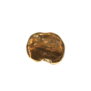 (bzbd054-9770) Bronze Flat Bean Bead