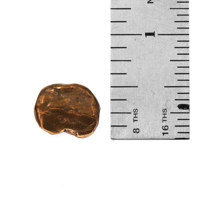 (bzbd054) Bronze Flat Bean Bead