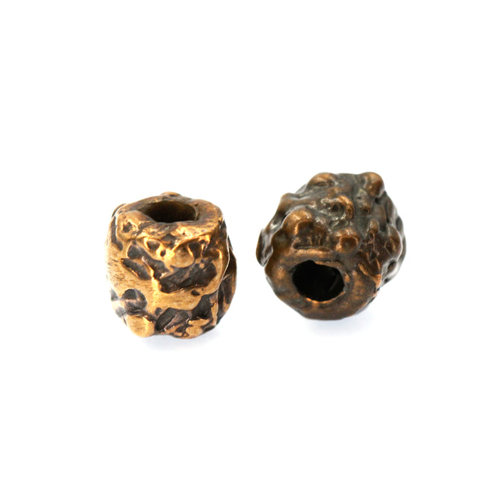 (bzbd055) 6mm Freeform Bronze Bead
