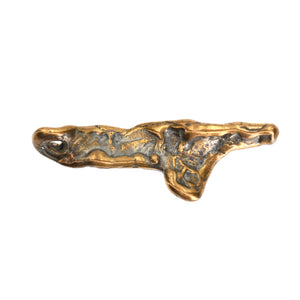 (bzbd056-9811) Bronze Free Form Bead
