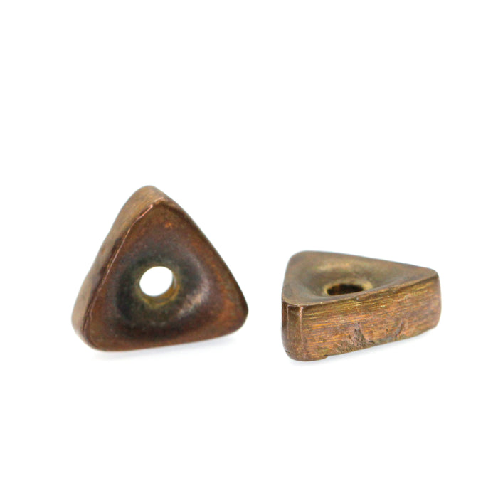 (bzbd058) 10mm Flat Triangle Spacer Bead