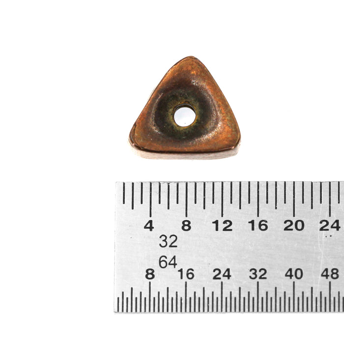 (bzbd058) 10mm Flat Triangle Spacer Bead