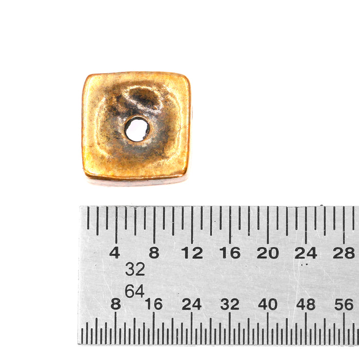 (bzbd059) 10mm Flat Square Spacer Bead