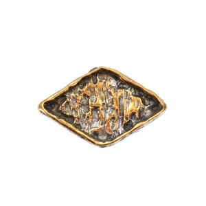 (bzbd171-9875) Diamond Shaped Bronze Bead