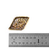 (bzbd171-9875) Diamond Shaped Bronze Bead