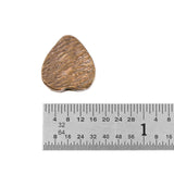 (bzbd102-9899) Bronze Texture Heart Bead