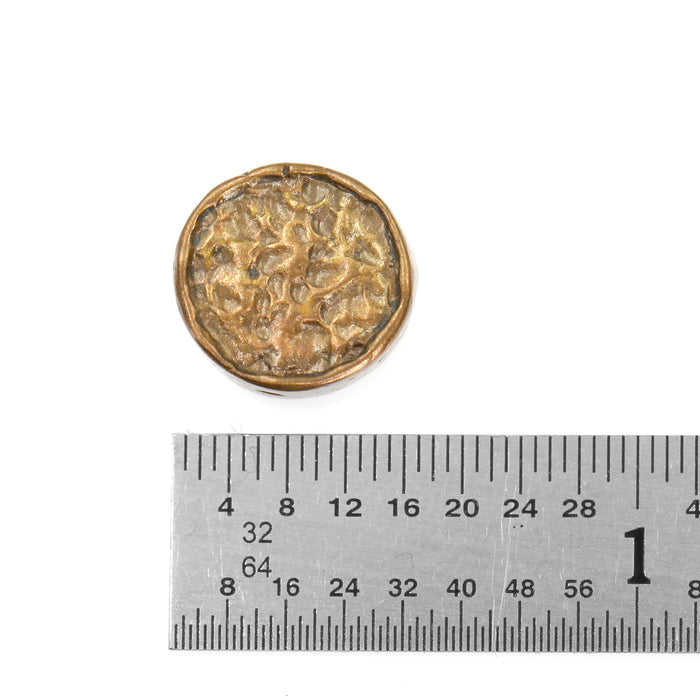 (bzbd105) Bronze 13mm Coin Bead