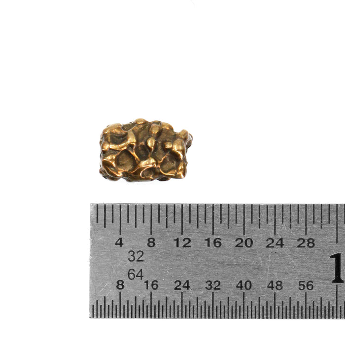 (bzbd067) Textured Bronze Bead