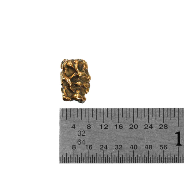 (bzbd067) Textured Bronze Bead